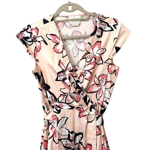 KATE SPADE Tiger Lily Wrap Knee-Length Dress‎ Pink Sz6 - Picture 6 of 7